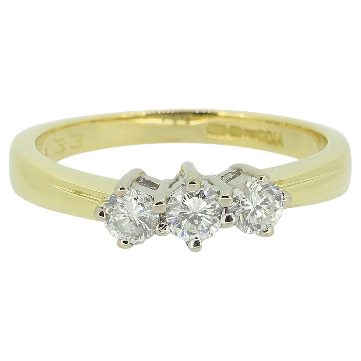 0.33 Carat Diamond Three Stone Ring
