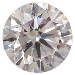 0.33 Carat Light Pink Round cut diamond I1 Clarity GIA Certified