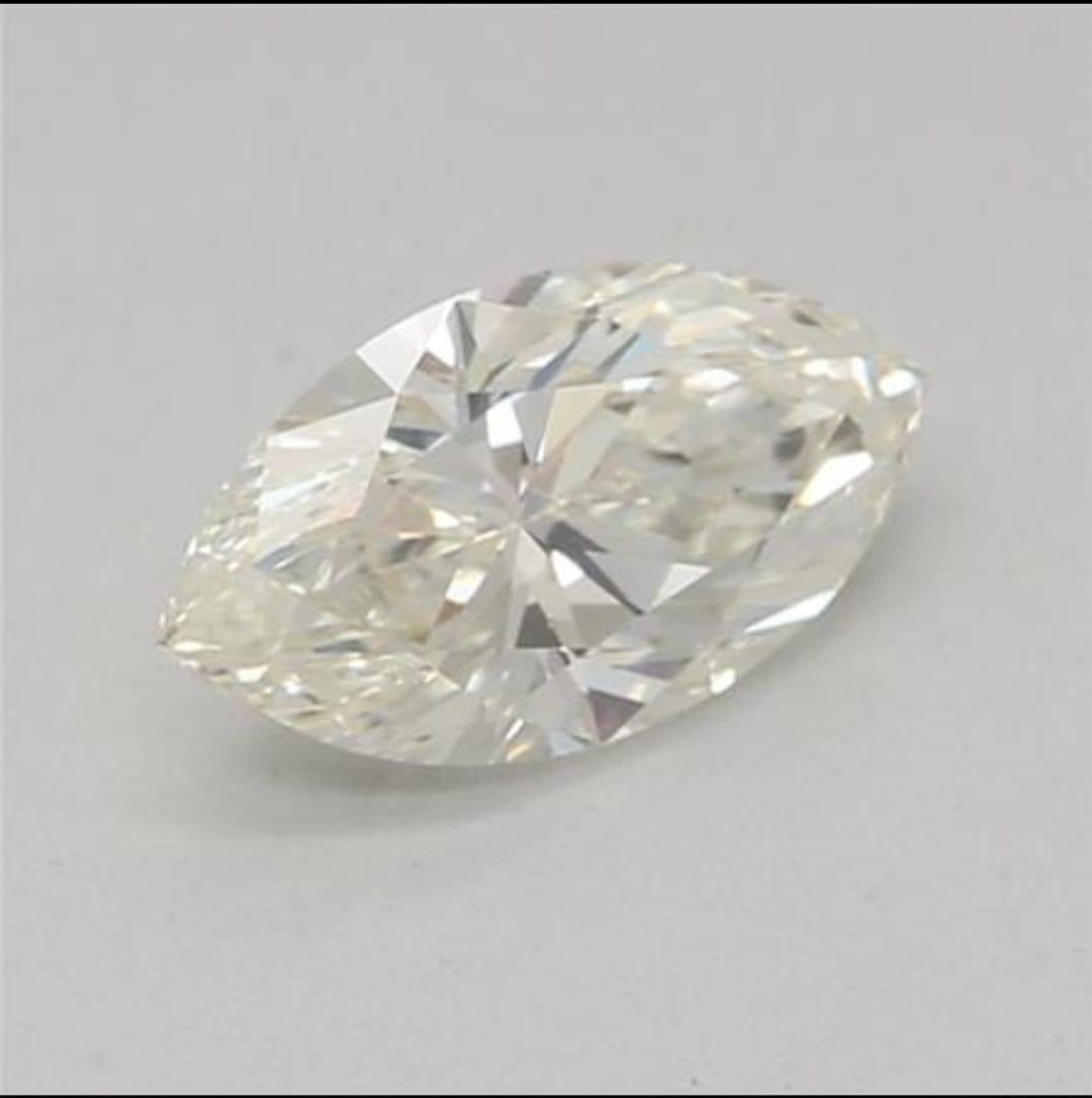 100% NATURAL FANCY COLOUR DIAMOND

✪ Diamond Details ✪

➛ Shape: Marquise 
➛ Colour Grade: L
➛ Carat: 0.33
➛ Clarity: VS1
➛ IGI Certified 

*FEATURES OF THE DIAMOND*

This 0.33-carat L color marquise-shaped diamond with VS1 clarity which is IGI