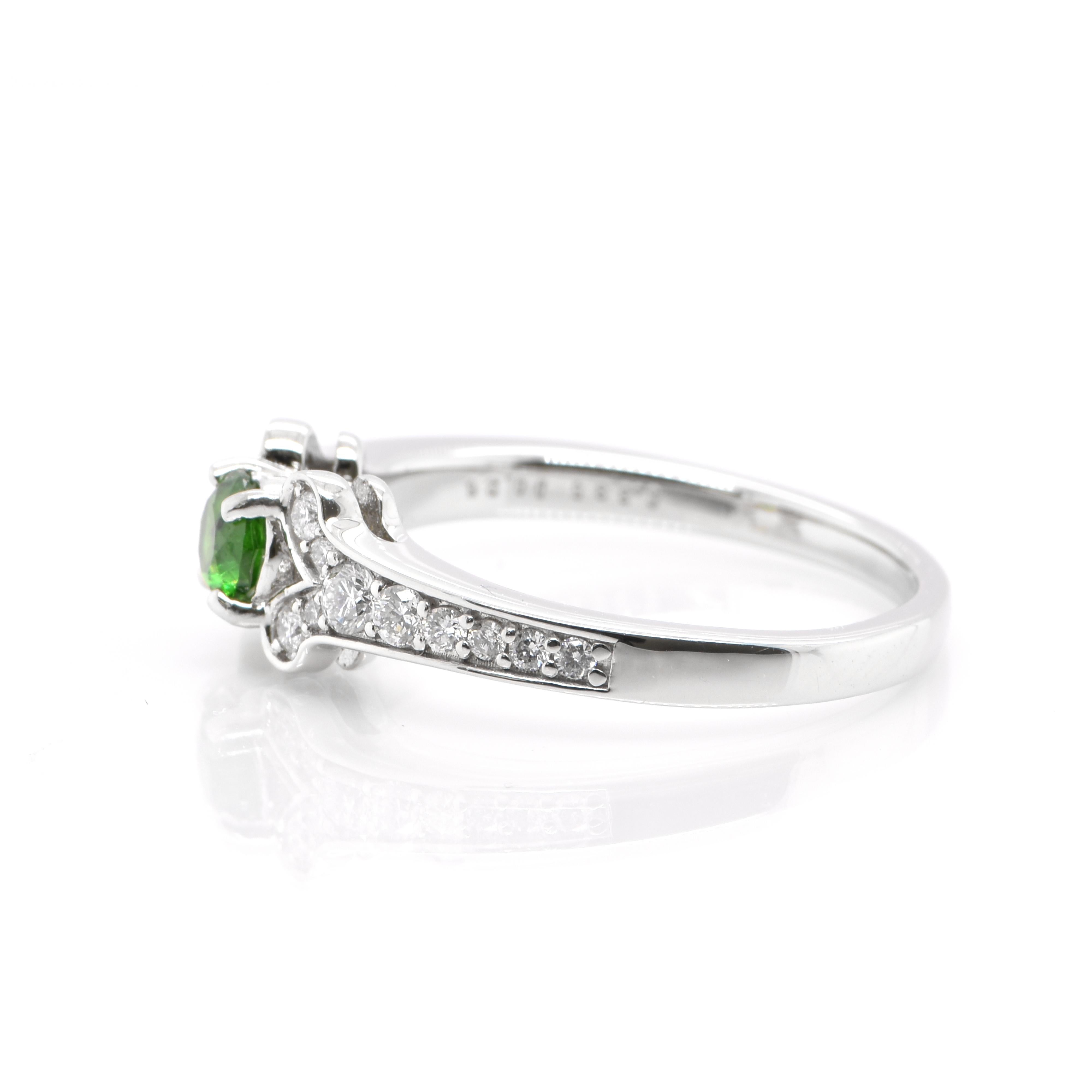 design your own demantoid garnet engagement rings