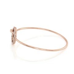0,33 Karat Pink Diamond Rose Gold Armreif