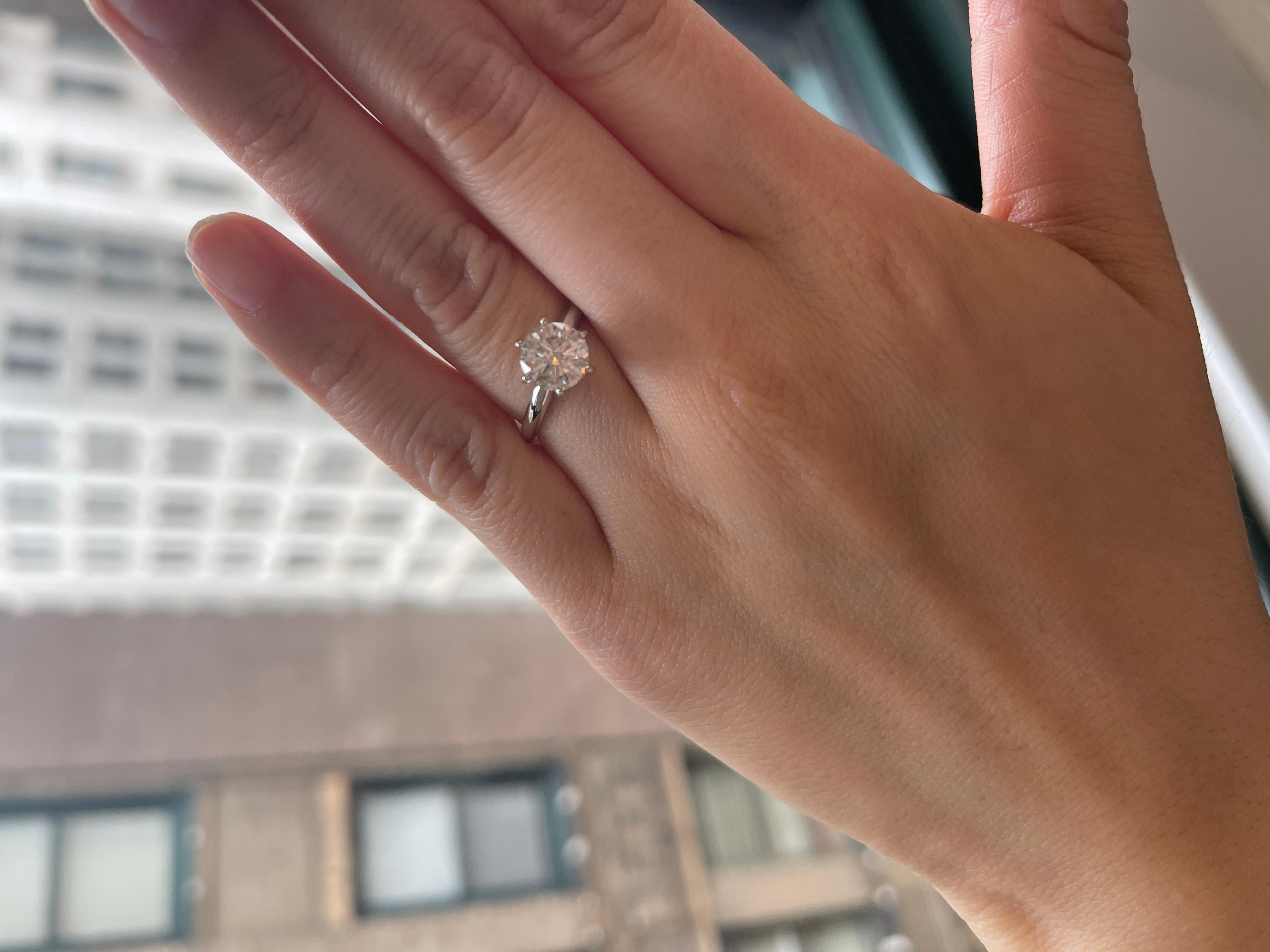 6 prong diamond engagement ring
