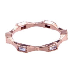 0.33 Ct Diamonds 18Kt Rose Gold Wedding Ring
