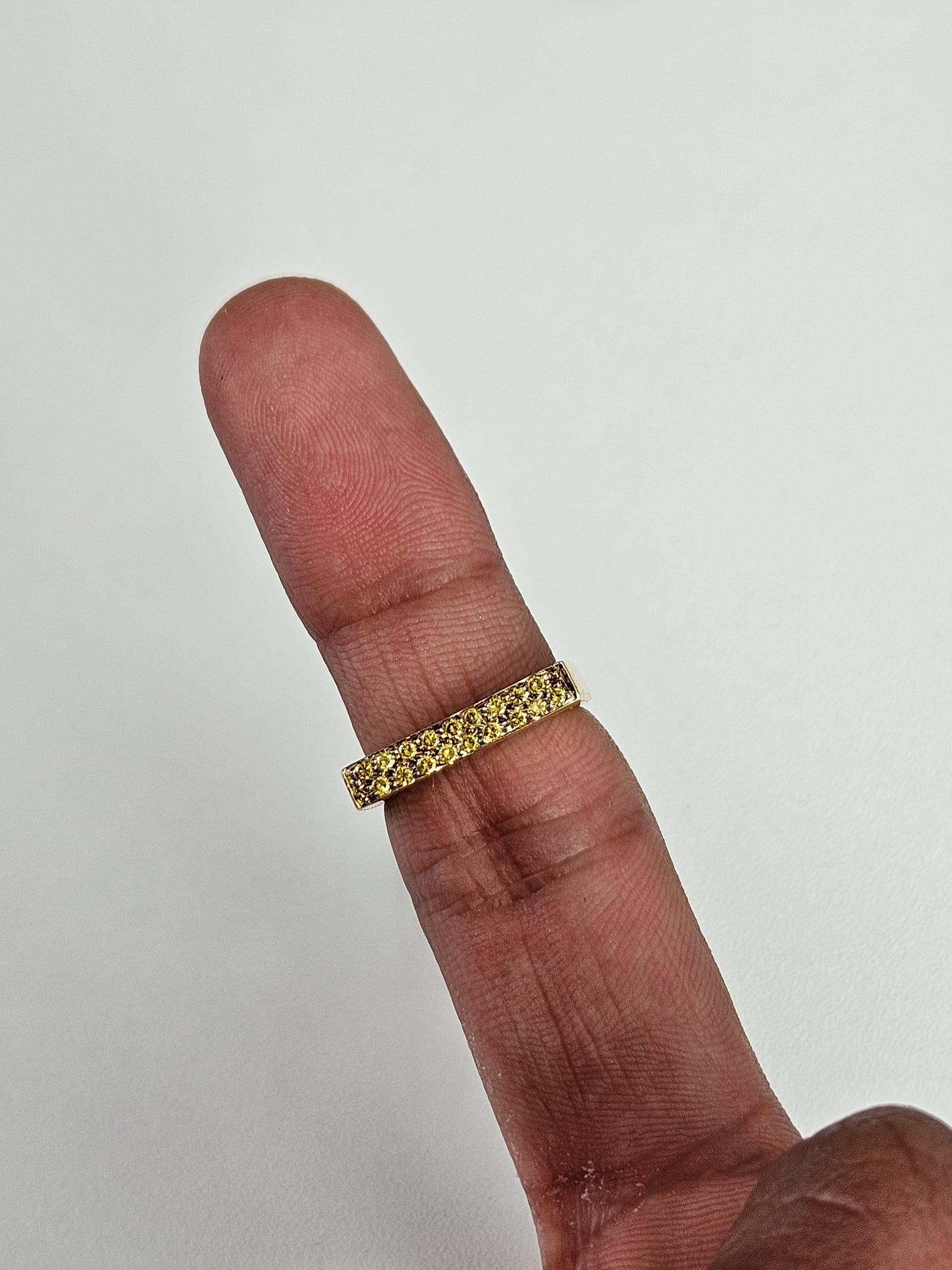Women's 0.33 cts Canary Diamond Band Ring For Sale