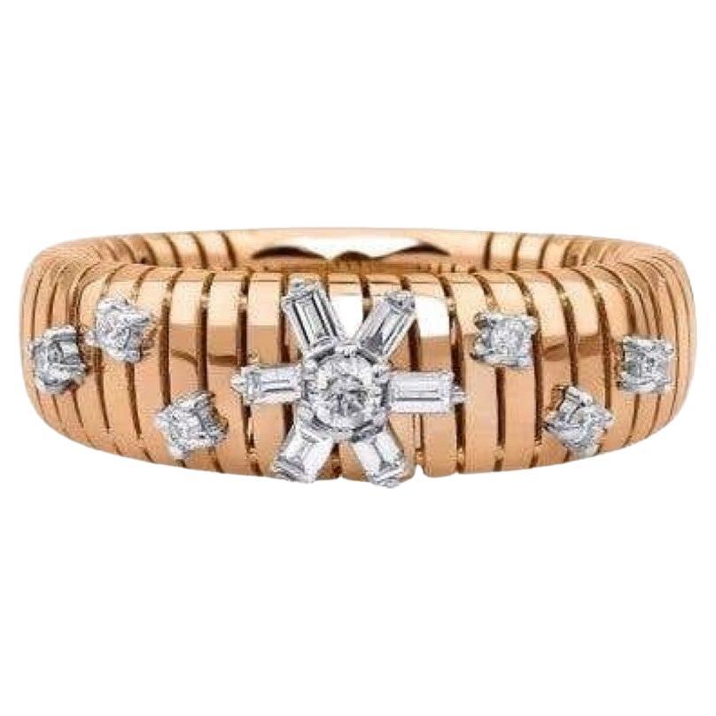Anillo Flor Diamante Baguette 0,33ct