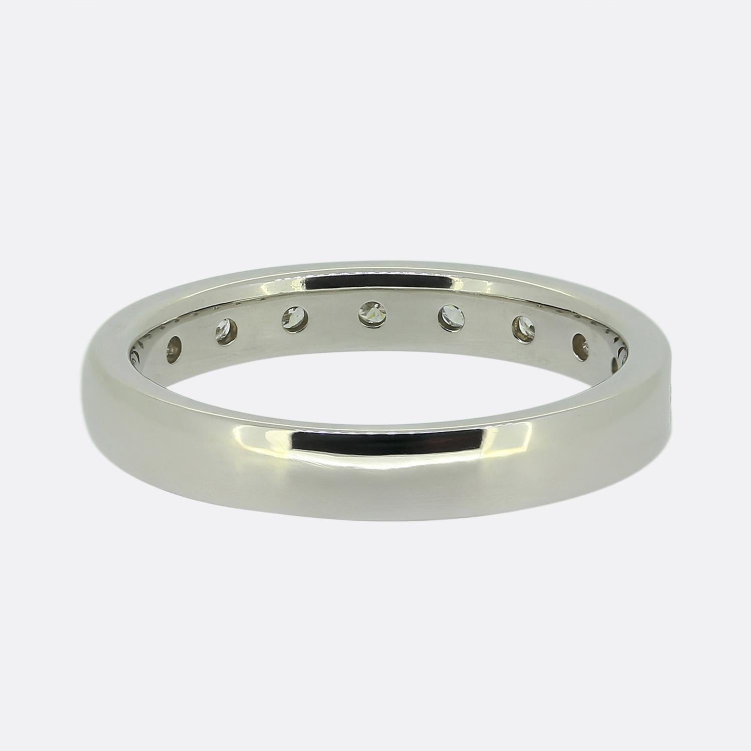 0,34 Karat Diamant-Halb-Ewigkeitsring im Zustand „Hervorragend“ im Angebot in London, GB