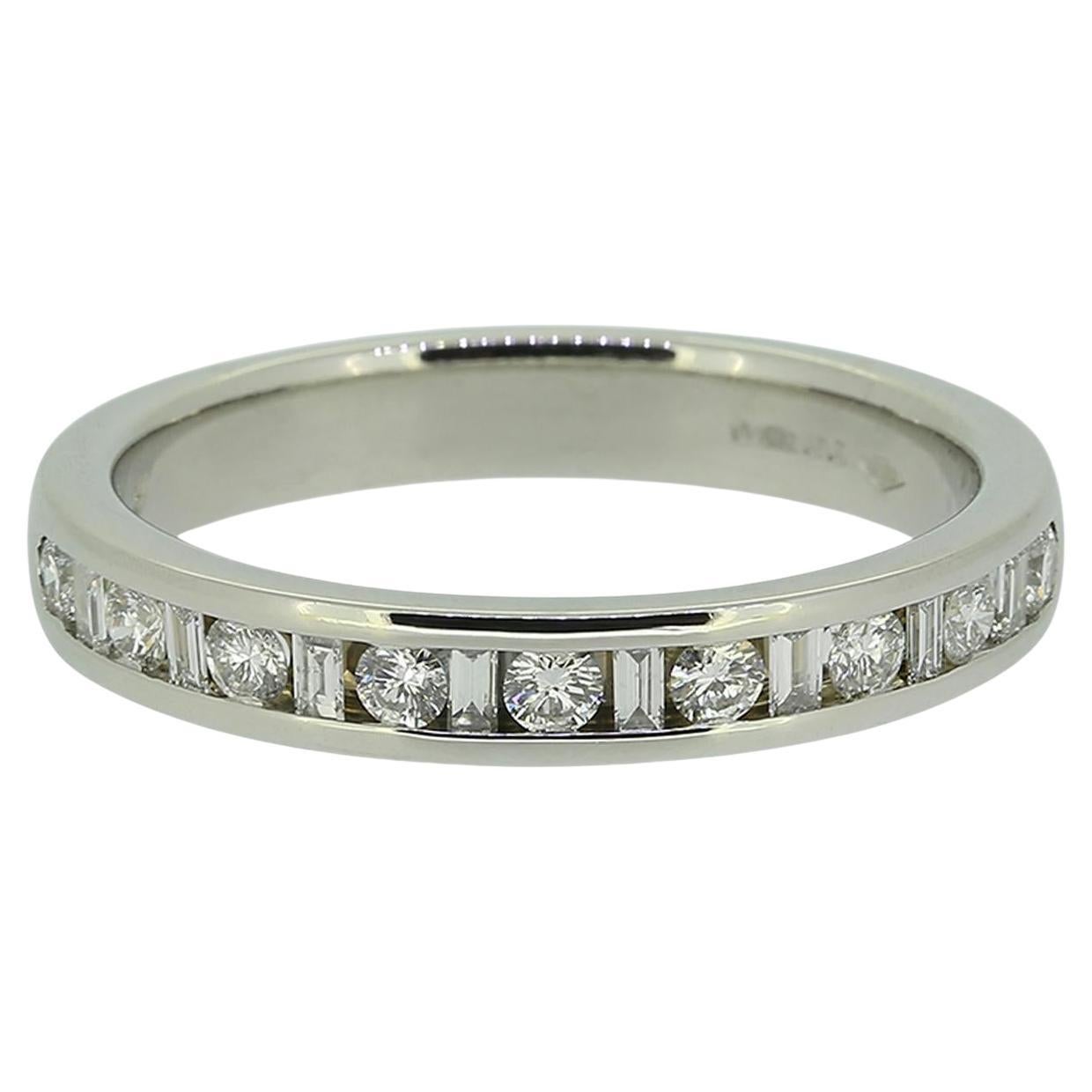 0.34 Carat Diamond Half-Eternity Band Ring