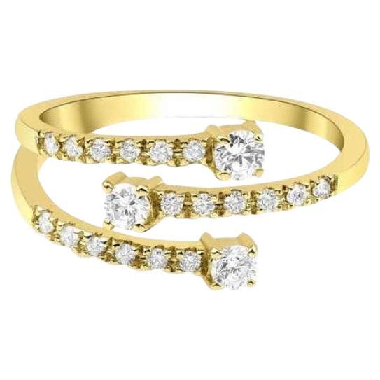 0,34ct Dreireihiger Diamantring