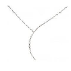 0.35 Carat Diamond 14 Karat White Gold Necklace