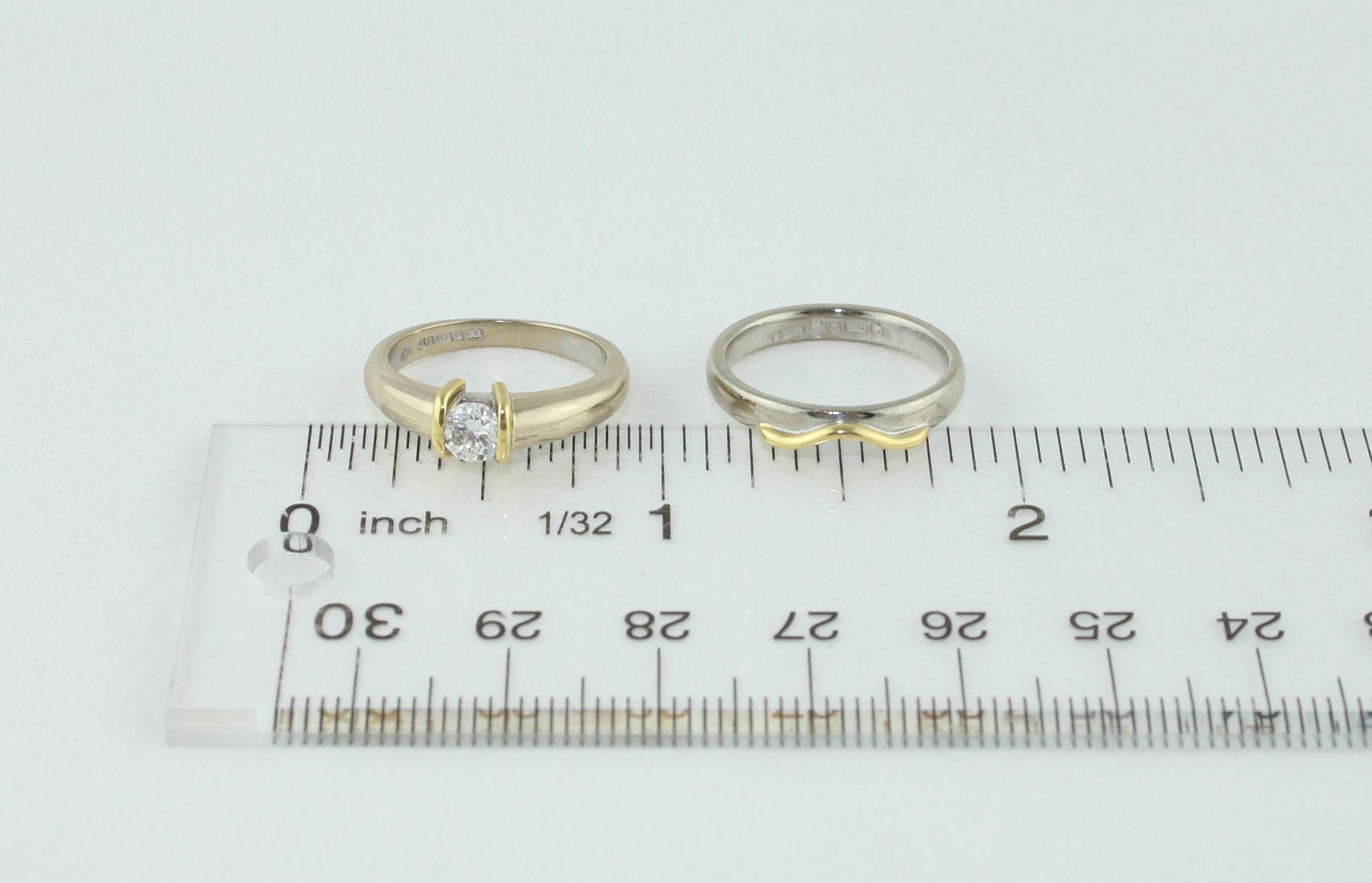 Fascia di fidanzamento in oro con diamante da 0,35 carati in vendita 3