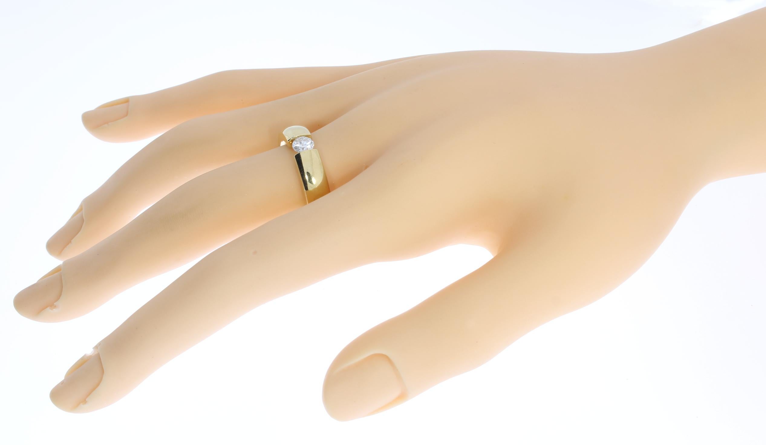 0.35 Carat Diamond Gold Ring 2