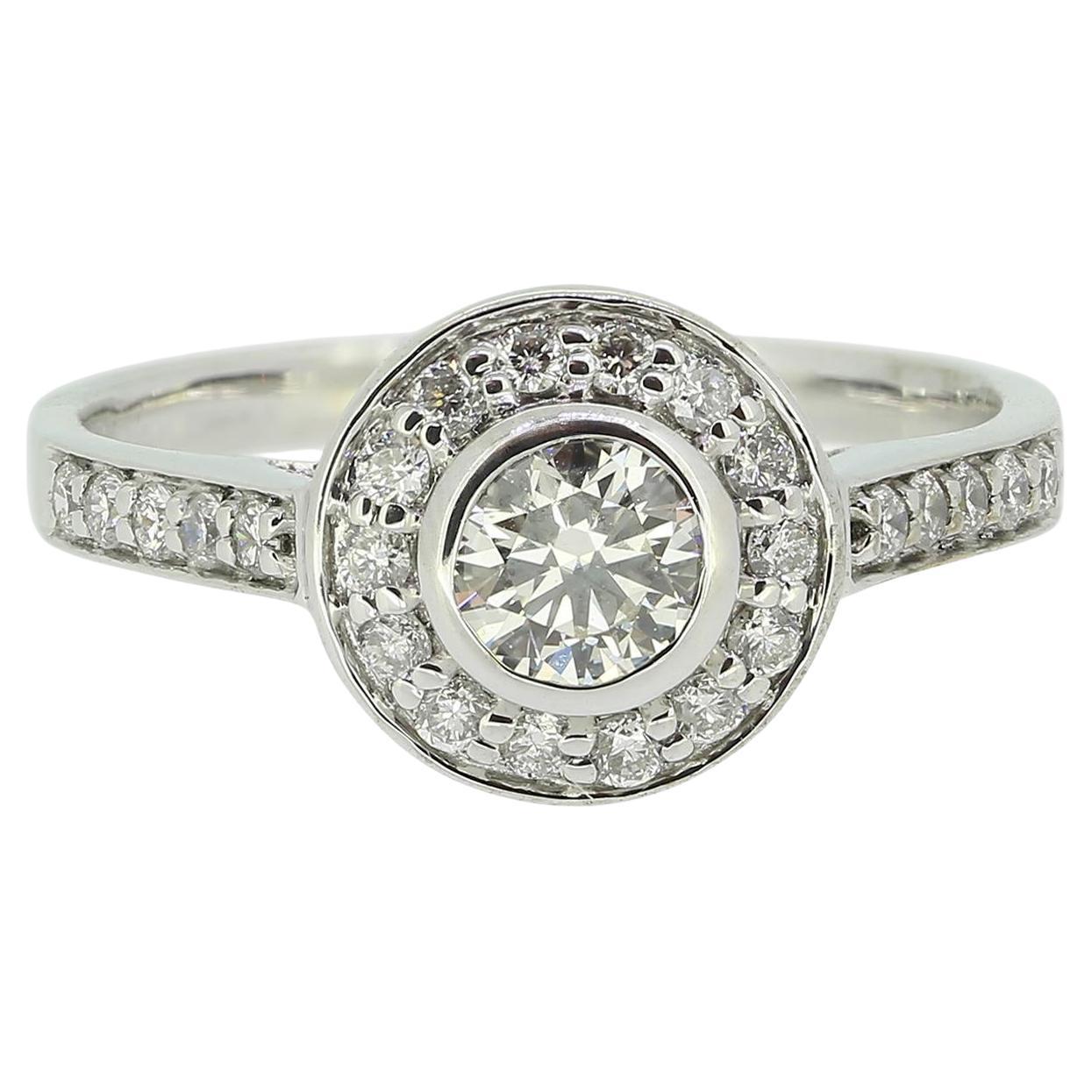 0.35 Carat Diamond Halo Ring