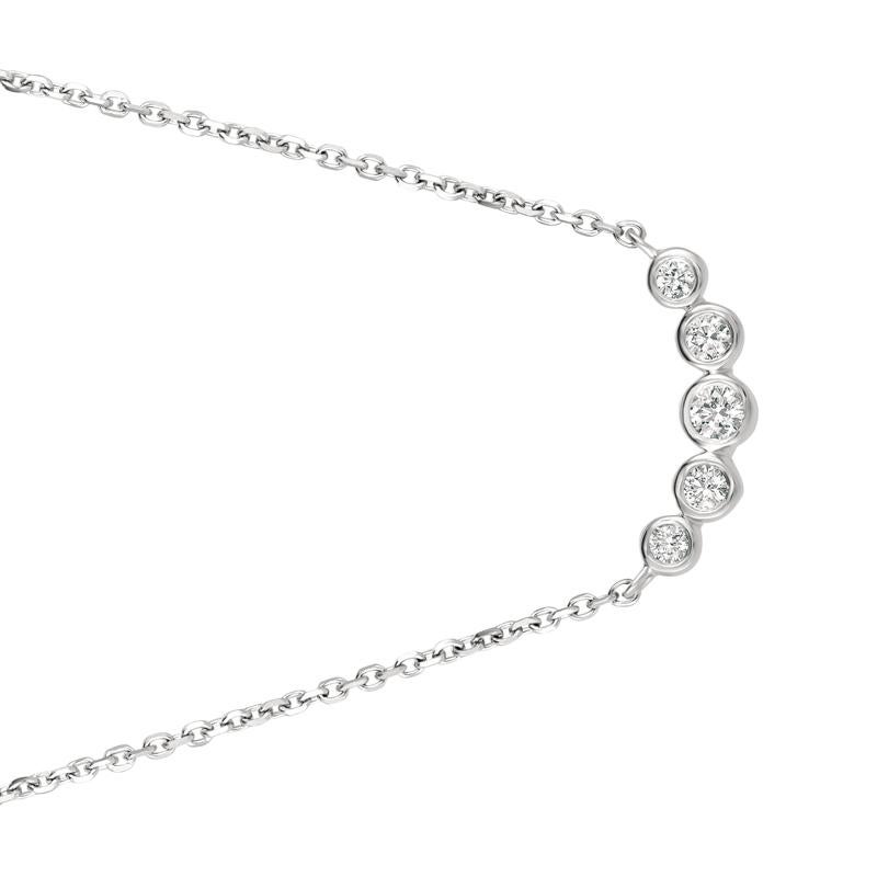 0.35 Carat Natural Diamond Bezel Necklace 14K White Gold G SI 18 inches chain

100% Natural Diamonds, Not Enhanced in any way Round Cut Diamond Necklace
0.35CT
G-H
SI
5/16 inch in height, 3/4 inch in width
14K White Gold, Bezel style, 2.5 grams
5