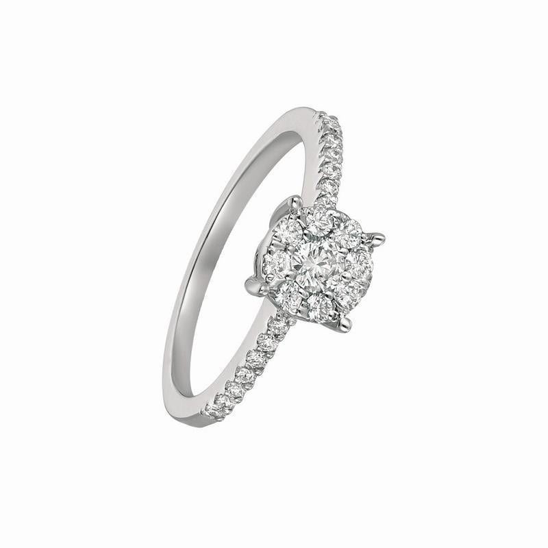 0.35 Carat Natural Diamond Engagement Ring G SI 14K White Gold

100% Natural Diamonds, Not Enhanced in any way Round Cut Diamond Ring
0.35CT
G-H
SI
14K White Gold Prong style 2.3 grams
1/4 inch in width
Size 7
1 Diamond - 0.12ct, 22 Diamonds -