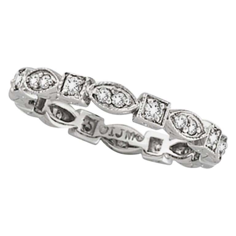 Set of Four Stackable Diamond Rings For Sale at 1stDibs