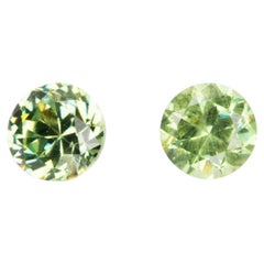 0.35 ct, Russian demantoid garnet pair