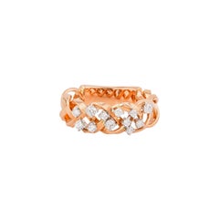 0.354 Carat Diamond Ring in 18 Karat White & Rose Gold