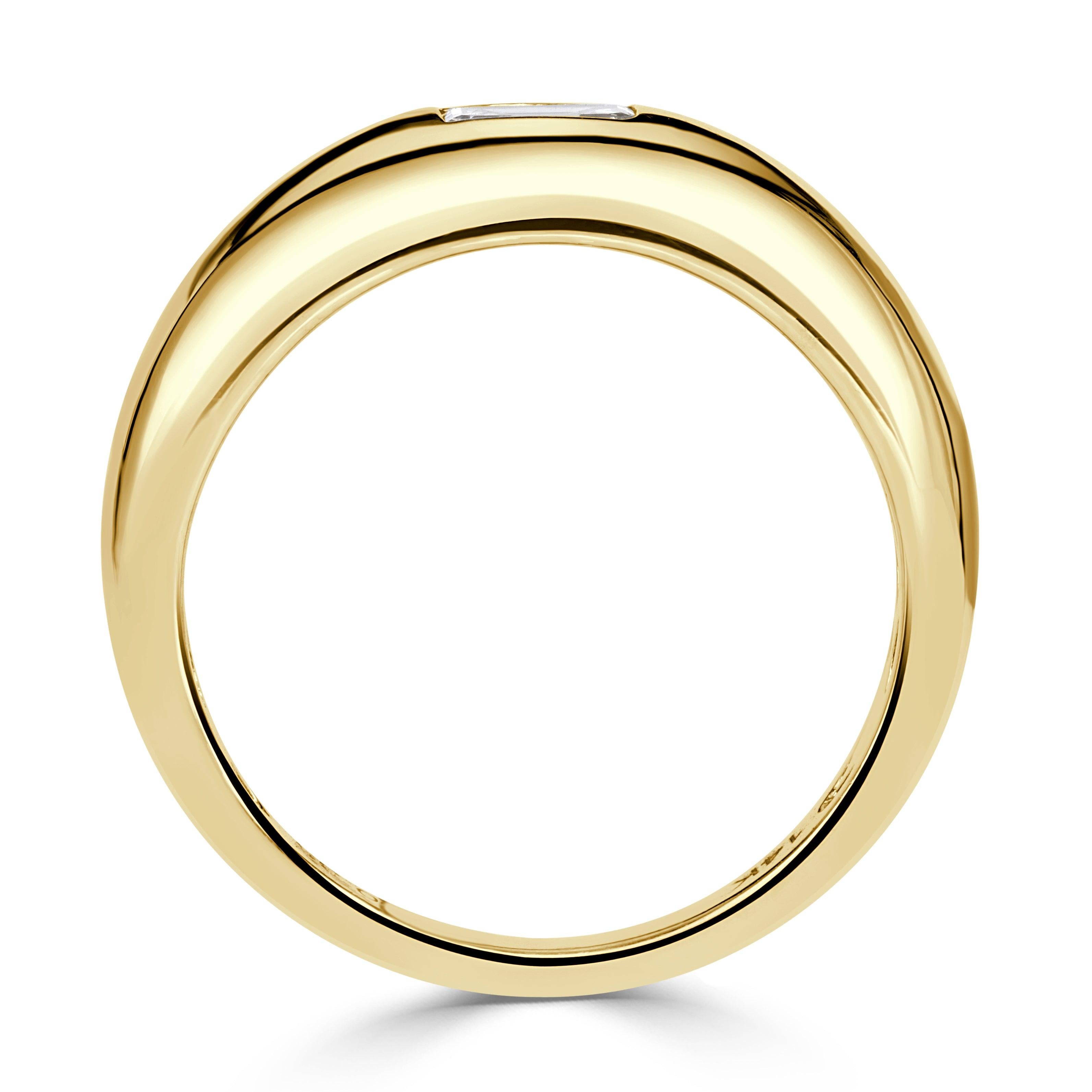 0.35ct Emerald Cut Diamond Ring - image 4