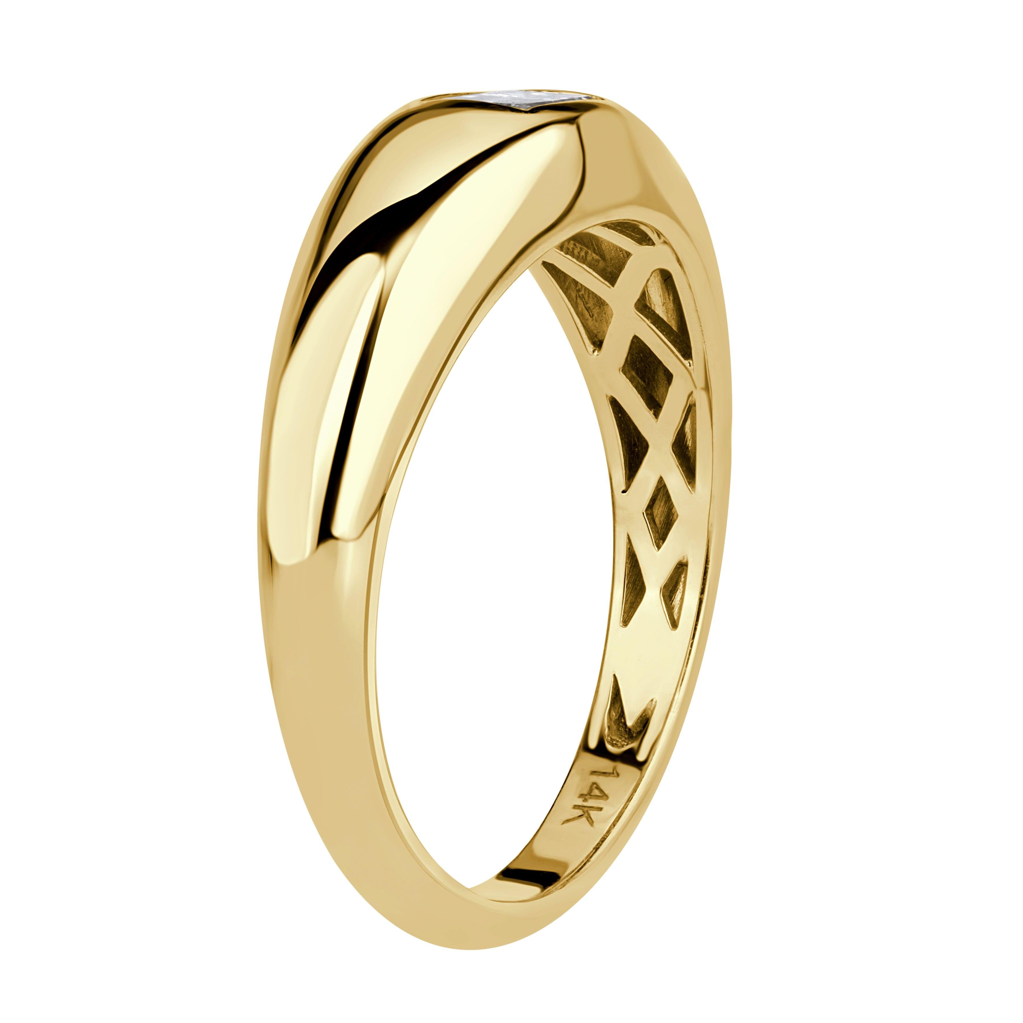 0.35ct Emerald Cut Diamond Ring - image 5