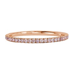 0.35ct Fancy Pink Round Brilliant Cut Diamond Eternity Band