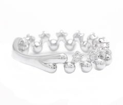 0.35 Carat Natural Diamond 14 Karat Solid White Gold Band Ring
