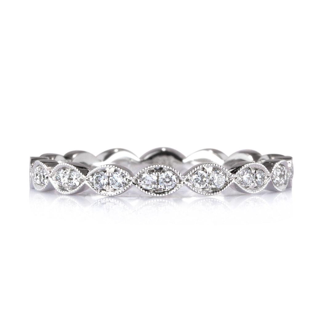 0.35ct Round Brilliant Cut Diamond Eternity Band in 18k White Gold