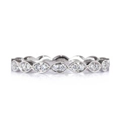 0.35ct Round Brilliant Cut Diamond Eternity Band in 18k White Gold