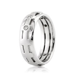 0.35ct Round Brilliant Cut Diamond Men's Wedding Band