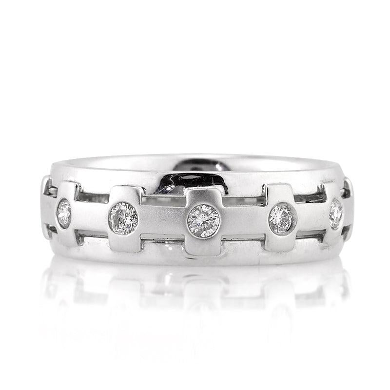 0.35ct Round Brilliant Cut Diamond Men
s Wedding Band For Sale