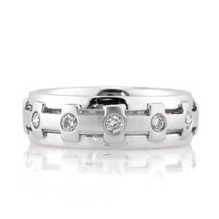 0.35ct Round Brilliant Cut Diamond Men
s Wedding Band