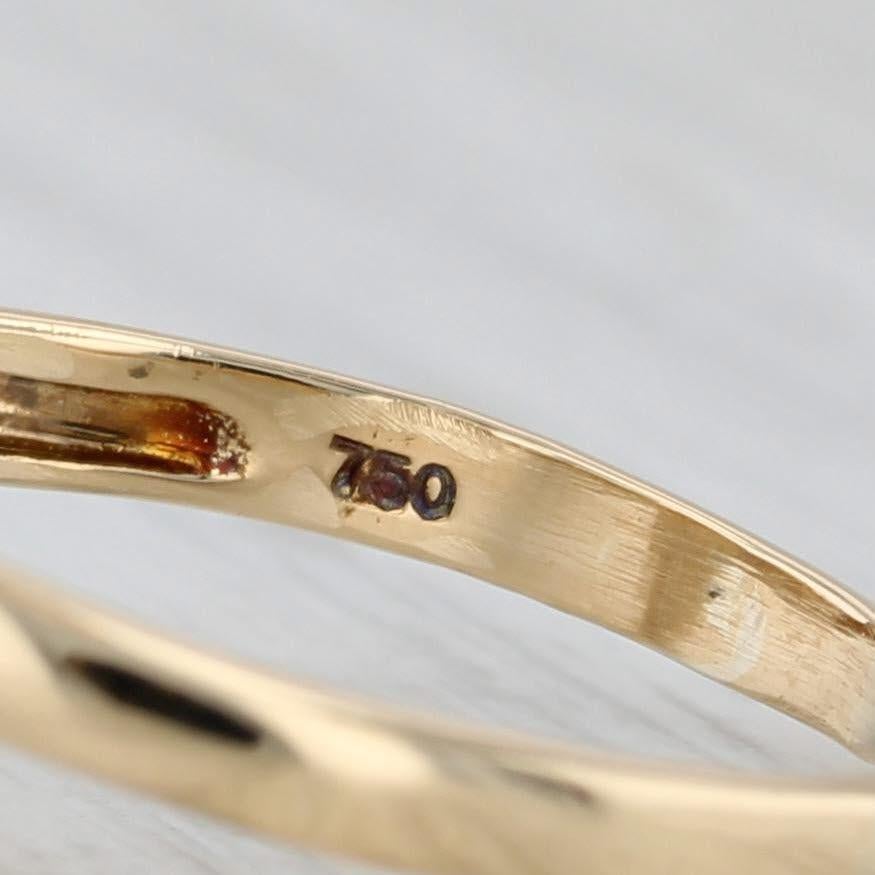 0.35ctw Baguette Diamond Knot Bow Ring 18k Yellow Gold Size 10.25 In Good Condition For Sale In McLeansville, NC