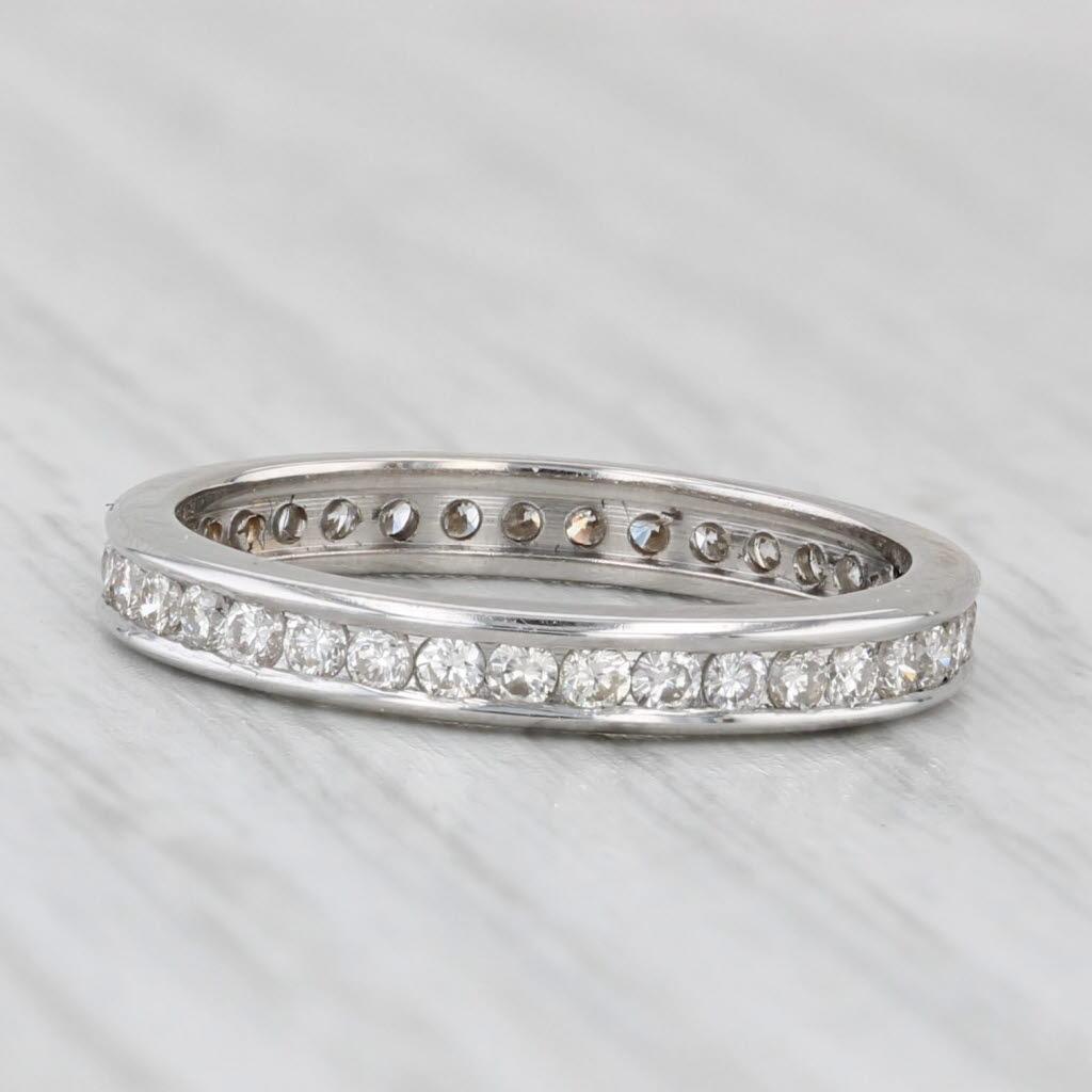 0.35ctw Diamond Eternity Wedding Band Stackable Anniversary Ring 4.25 For Sale 1