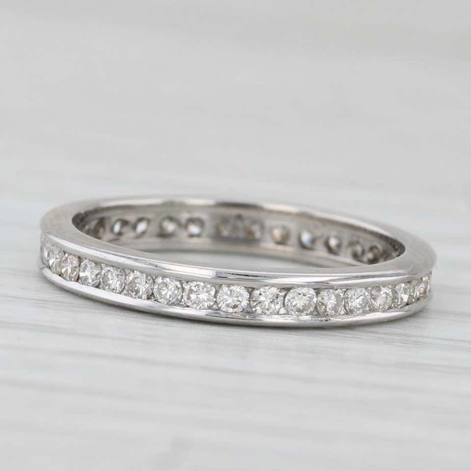 2.50ctw Pave Diamond Eternity Wedding Band Platinum Ring Anniversary ...