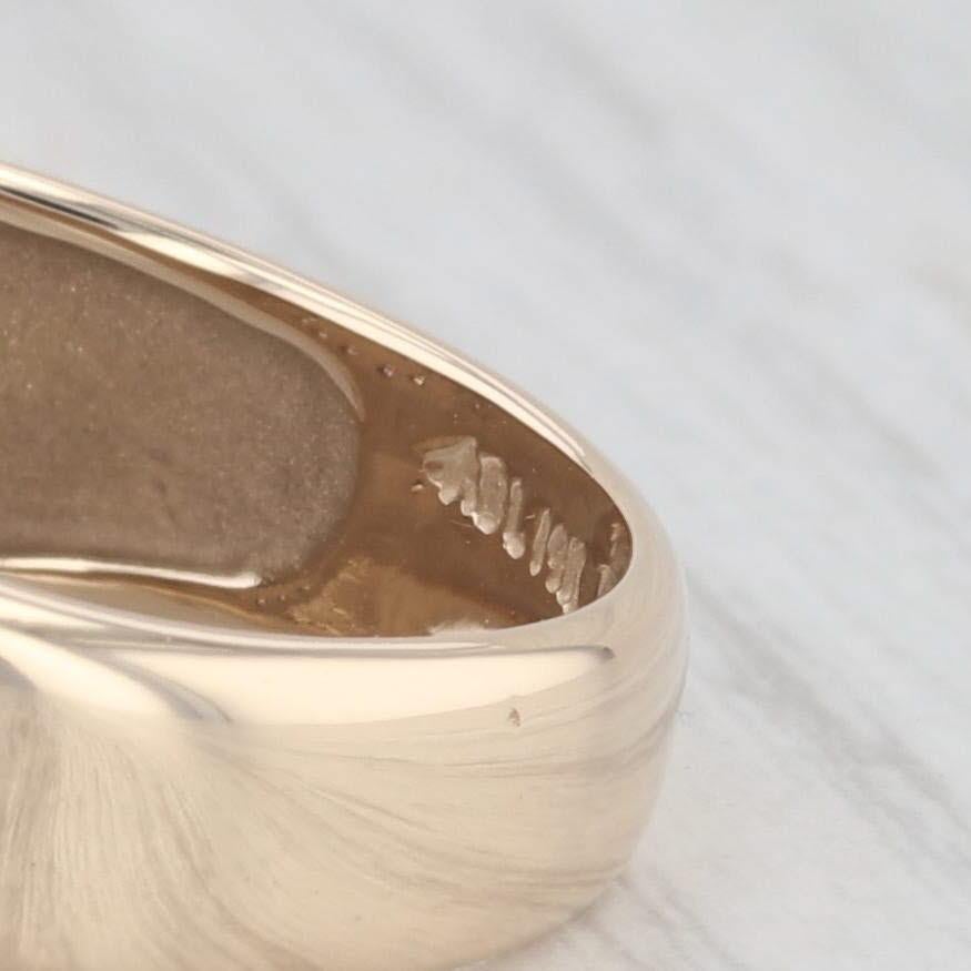 Uomo Anello con diamante aureolato da 0,35 carati in oro giallo 14k, misura 10 in vendita