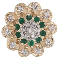 0.35ctw Emerald Diamond Slide Bracelet Charm 14k Yellow Gold Richard Klein
