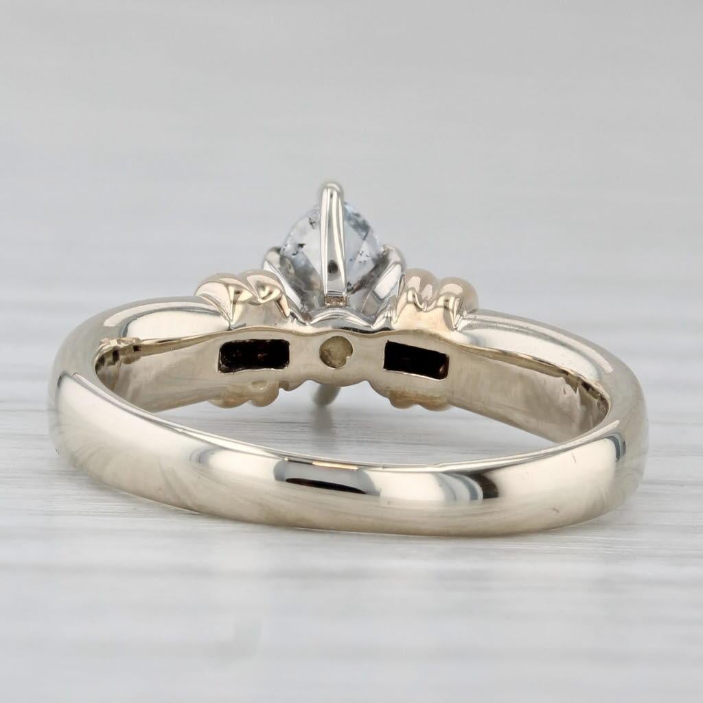 0,35ctw Marquise Diamant Solitär Ring 14k Gelbgold (Marquiseschliff) im Angebot