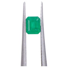 0.36 Carat Colombian Emerald Loose Gemstone Emerald Cut 4.87x3.94mm