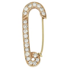 0.36 Carat Diamond Safety Pin Brooch