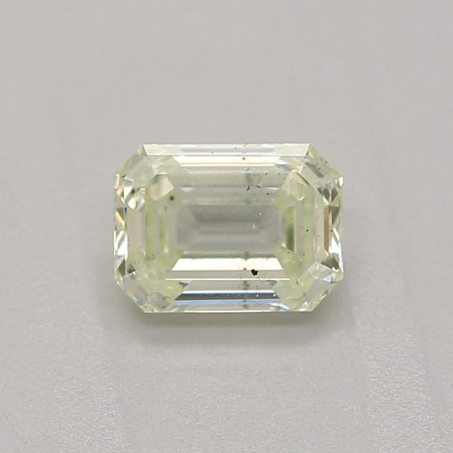 *100% NATURAL FANCY COLOUR DIAMOND*

✪ Diamond Details ✪

➛ Shape: Emerald
➛ Colour Grade: Light Yellow Green
➛ Carat: 0.36
➛ Clarity: SI1
➛ GIA Certified 

^FEATURES OF THE DIAMOND^

Our 0.36 carat light yellow-green diamond exhibits a subtle hue