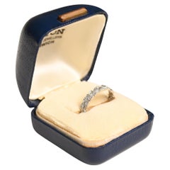 Alianza de diamantes talla brillante redonda (aprox. 0.30 quilates), Platino