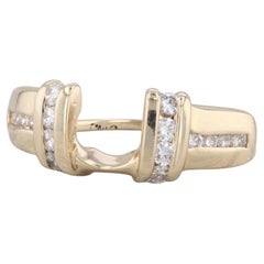 0.36ctw Diamond Ring Guard Enhancer Ring 14k Yellow Gold Size 5.75 Wedding