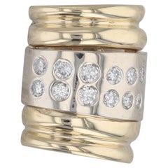 0.36ctw Diamond Slide Pendant 14k Yellow White Gold