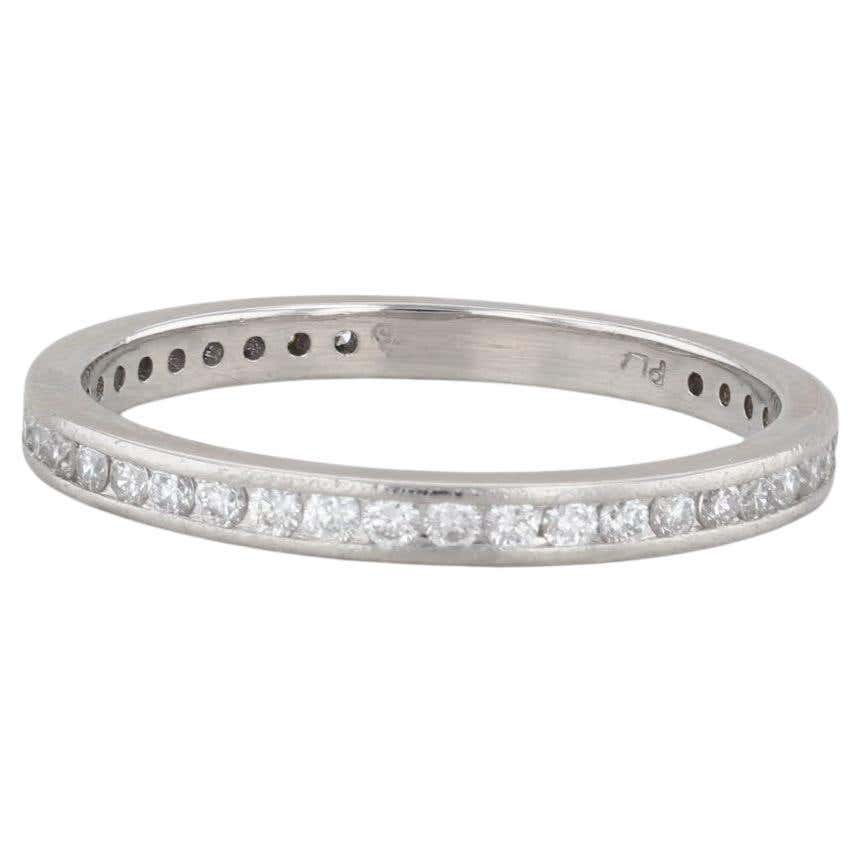 Stackable Diamond Platinum Ring - 339 For Sale on 1stDibs