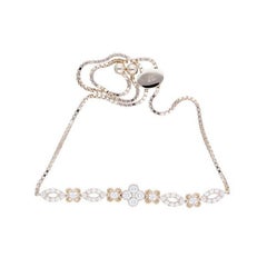 0.37 Carat Diamonds in 14K Rose Gold Gazebo Fancy Collection Bracelet