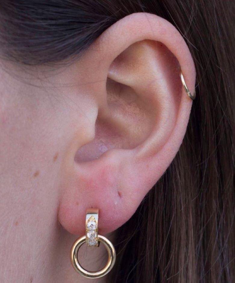 single stone diamond earrings