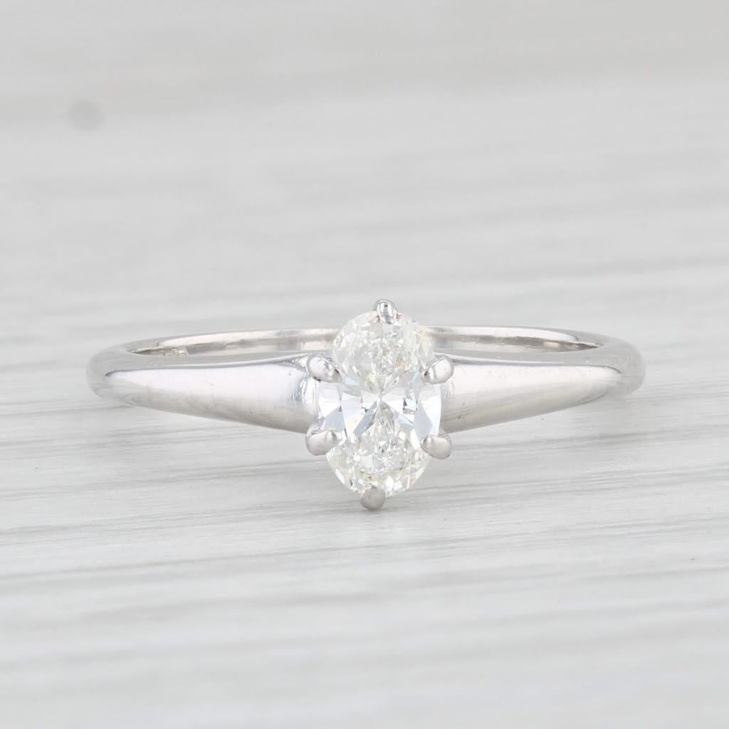 0,37 Karat birnenförmiger Diamant-Halo-Verlobungsring 14k Weißgold Größe 5 (Tropfenschliff) im Angebot