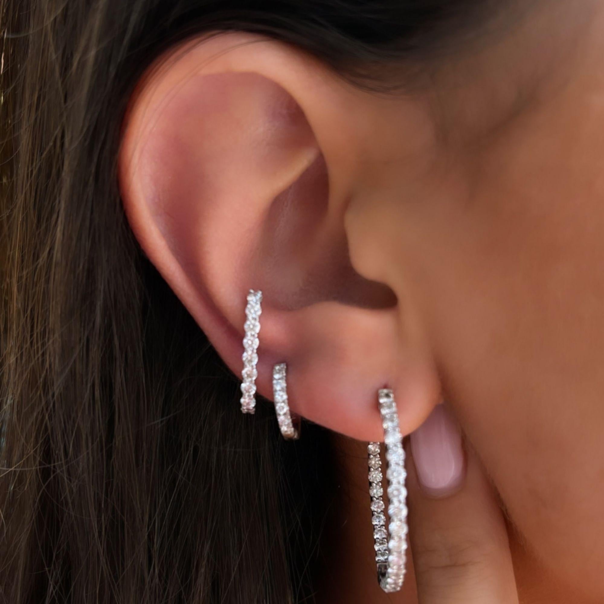 ear drawing with earrings