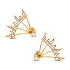 Boucles d'oreilles Mark Broumand 0.38 Carat Diamond Pave Ear Jacket