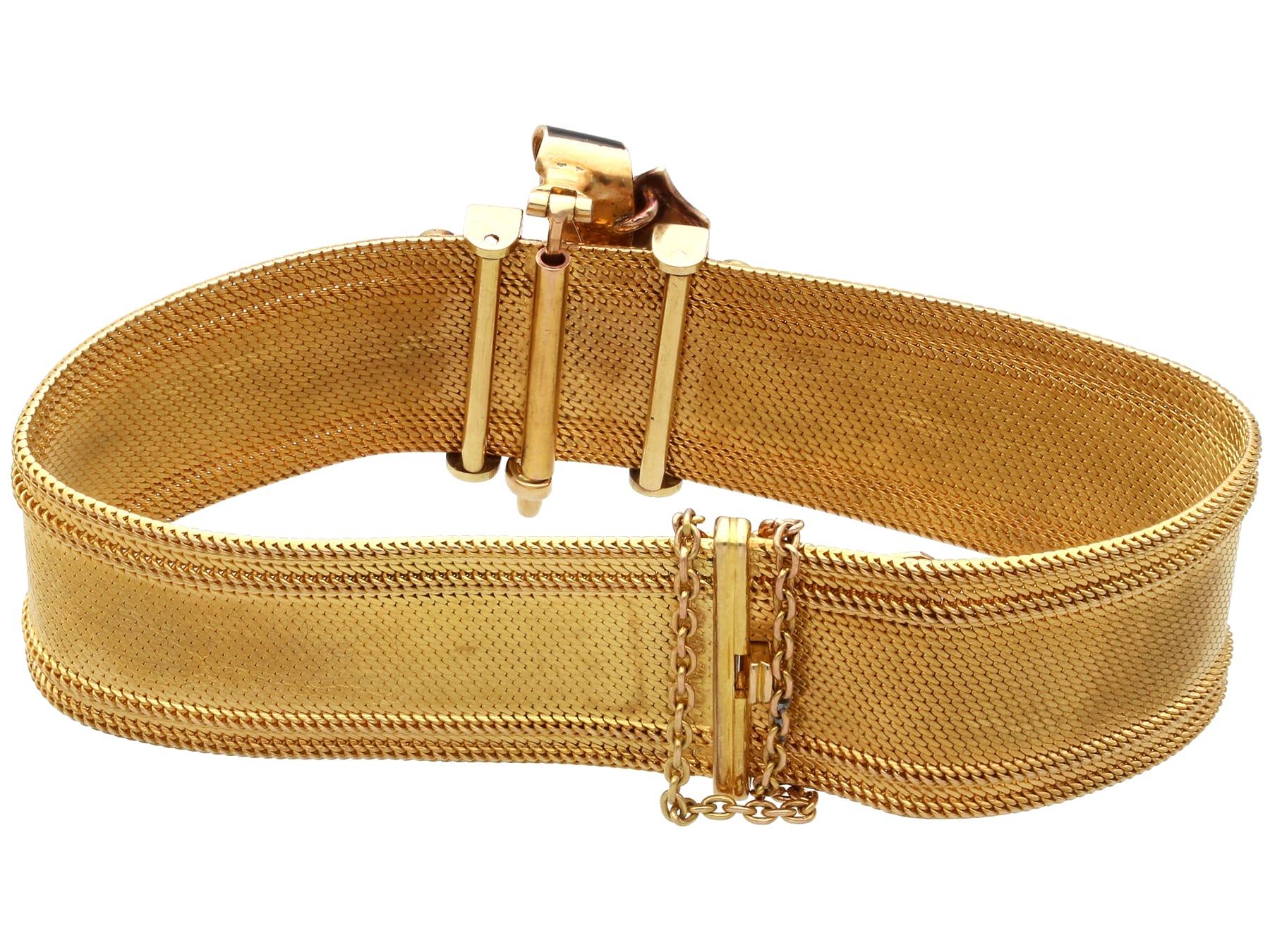 Diamond, Pearl Enamel Bracelet / Brooch in 18k Yellow Gold For Sale 1