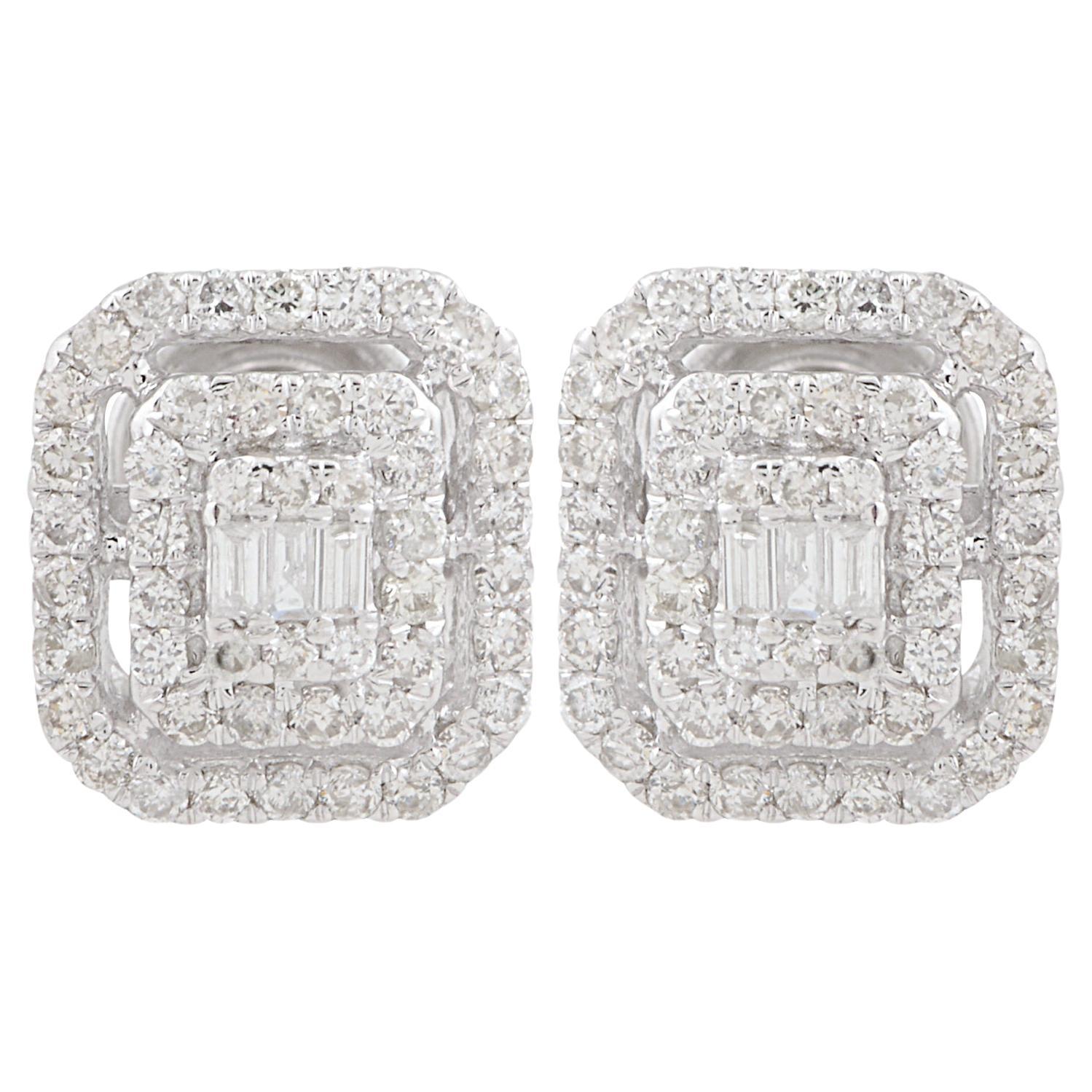 Item Code :- STE-1373H
Gross Wt :- 1.99 gm
10k Solid White Gold Wt :- 1.91 gm
Natural Diamond Wt :- 0.38 carat ( SI Clarity & HI Color )
Earrings Length :- 8.7 mm approx.
Earrings Width :- 7.8 mm approx.

✦ Sizing
.....................
We can adjust